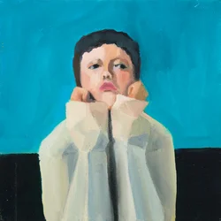 Sur jente, 2016 (olje på lerret)