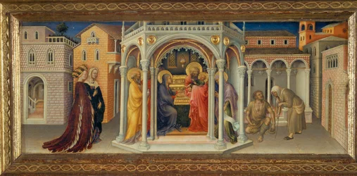 Presentasjon i tempelet, panel fra en predella for et alter i Strozzi-kapellet, Santa Trinita, Firenze