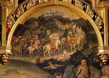 De tre vise menns reise (tempera på tre)
