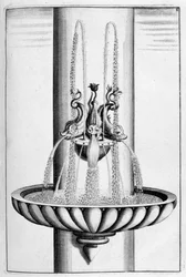 Dekorativ fontenedesign, 1664