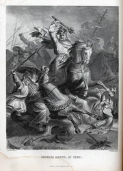 Charles Martel på Tours, 1882
