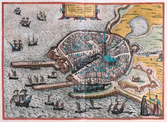 Flenish, Belgia - i #39;Civitates Orbis Terrarum#39; av Georg Braun, Köln 1617