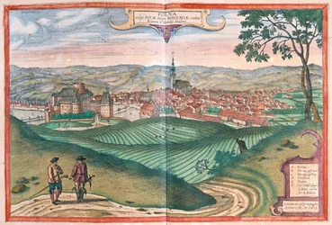 Polna (Böhmen), Tsjekkia - i #39;Civitates Orbis Terrarum#39; av Georg Braun, Köln 1617