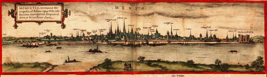 Utsikt over Mainz, 1572