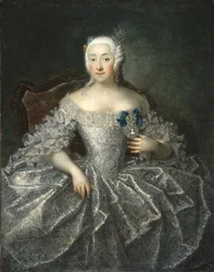 Portrett av grevinne Varvara Alexeyevna Sheremetyeva 1711-1767, 1746