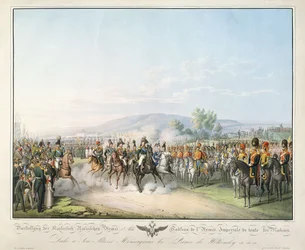 Table of the Imperial Army of All Russia, fra "Tableau des Armees de l"Europe", av Ludwig Von Kleist, ca. 1828-1845