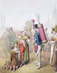 The Pont Notre-Dame, ca. 1810 (wc på papir)