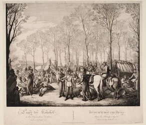 Kosakkenes bivuakk ved Avenue des Champs-Elysées i Paris april 1814, 1814