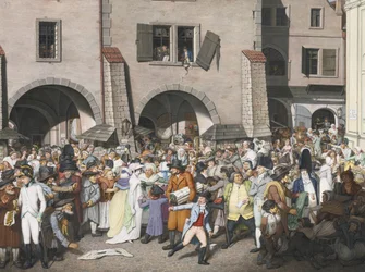 Travle markedsplassen, Praha, 1804