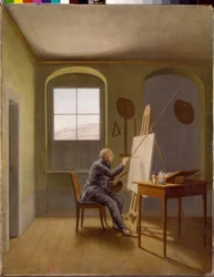 Caspar David Friedrich i sitt atelier