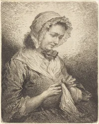 Kunstnerens kone Sying