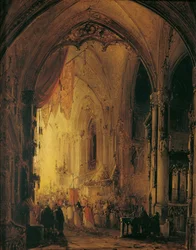 Prosesjon i en katedral