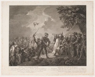 Kong Valdemar IIs berømte slag ved byen Wolmar i Latvia, 1219