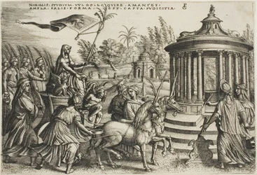 The Triumph of Chastity, plate to fra The Triumphs of Petrarch