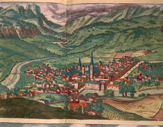City of Bressanone, fra Cities of the World av Georg Braun
