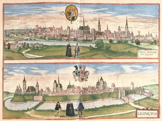Nysa og Legnica (Legnica), Polen (gravering