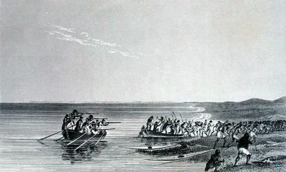 The Boats Getting Afloat, fra 