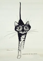 Move Quietly, ca. 1962 (indisk blekk om bord)