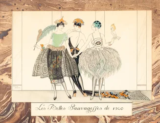 The Beautiful Sauvageffes fra 1920, fra Le Bonheur du Jour eller, Les Graces à la Mode, 1924.