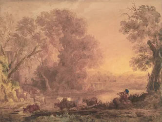Arkadisk landskap, 1820-42.