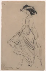 Lady of Fashion (charcoal on paper)   1415897   no       norwegian Successfully Translated  Original: John Nicholson Translat: John Nicholson 1302328 no norwegian Successfully Translated Original: Smell, 1730-65. Creators: Caylus, Anne-Claude-Philippe de, 