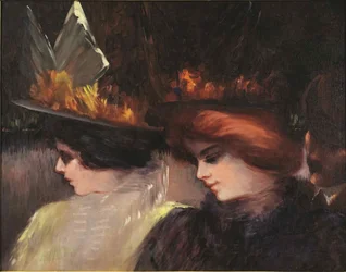 Gatescene, ca. 1900.