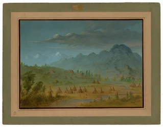 A Crow Village og Salmon River Mountains