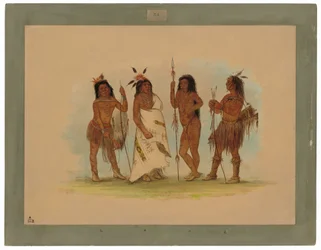 Apachee-høvdingen og de tre krigerne