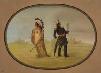 Assinneboine-sjef før og etter sivilisasjonen, 18611869.