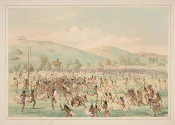 Ballspill, pl. 23 fra North American Indian Portfolio