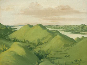 Vakre Grassy Bluffs, 110 Miles ovenfor St. Louis, 1832.