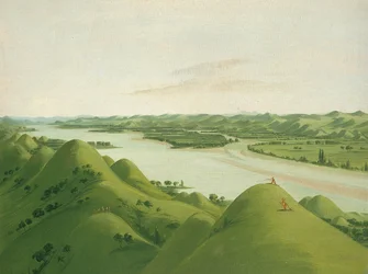 Vakre Prairie Bluffs over Poncas, 1650 km over St. Louis