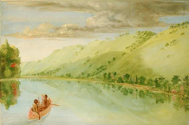 Madame Ferrebaults prærie, over Prairie du Chien