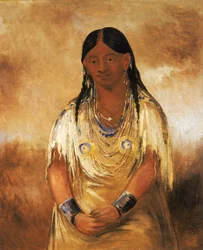 Mún-ne-o-ye, en kvinne, 1832.
