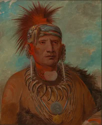 Neu-mon-ya, Walking Rain, krigssjef, 1844-1845.