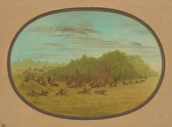 Sham Fight of the Camanchees, 18611869.