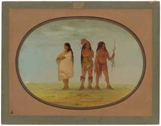Tre Navajo-indianere