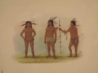 Tre Omagua menn, 18541869.