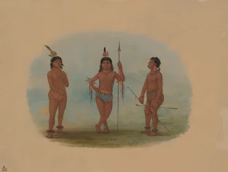 Three Young Tobos Men, 18541869.