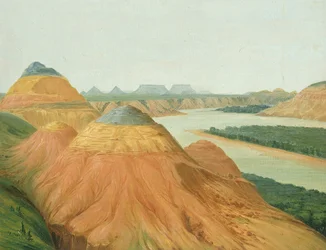 Utsikt i Big Bend i Upper Missouri