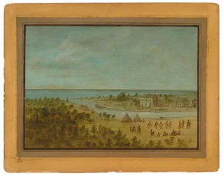 Utsikt over Chicago i 1837