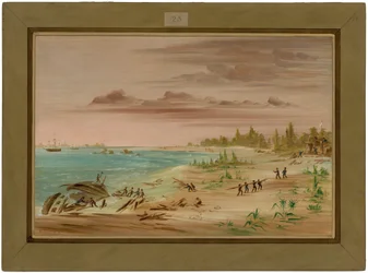 Vraket av Aimable, på kysten av Texas. 1685