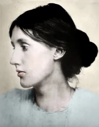 Portrett av den engelske forfatteren Virginia WOOLF
