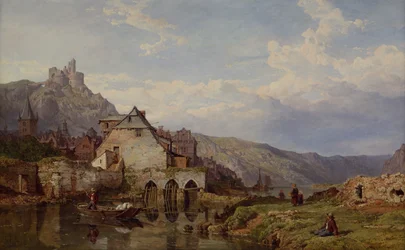 Utsikt over Bouvignes ved Meuse