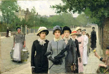 Skolejenter, 1880