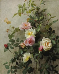 Roser på en vegg, 1877