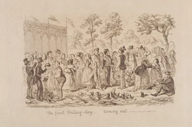 Mayhews store utstilling fra 1851: The First Shilling Day - Kommer ut, 1851