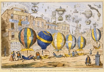 Taxiballonger, pub. av G. Humphrey, 1825
