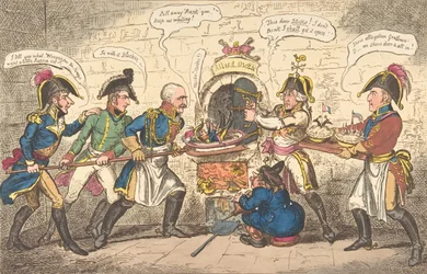 De allierte bakerne eller den korsikanske padden i hullet, 1. april 1814., 1. april 1814.
