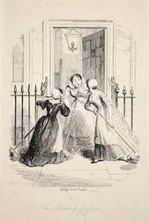 The Morning Gossip, fra The Greatest Plague of Life, pub. 1847.